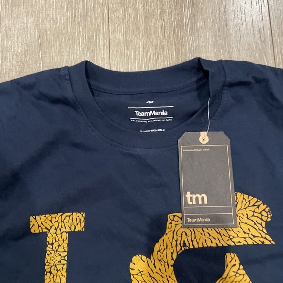 Team Manila Shirt Adult Medium Blue Graphic Philippine Culture TeamManila Men's - Picture 4 of 9